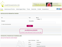 Tablet Screenshot of gartenmessen.de